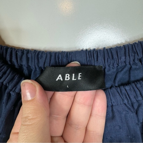 Able NWT Lizzie Tiered Midi Dress in Midnight Size Large - Picture 4 of 9